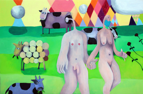 Emily Morey Country stroll in a field of cows